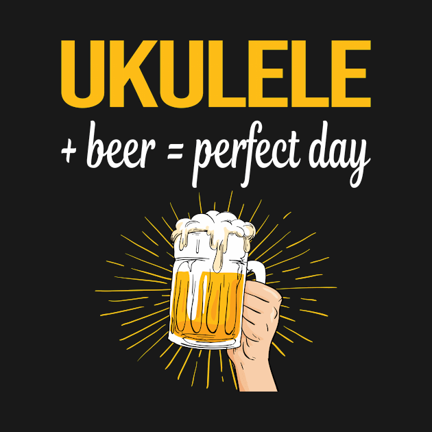 Beer Perfect Day Ukulele by relativeshrimp