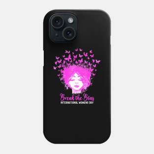 International Womens Day 2024 Break The Bias Butterfly Phone Case