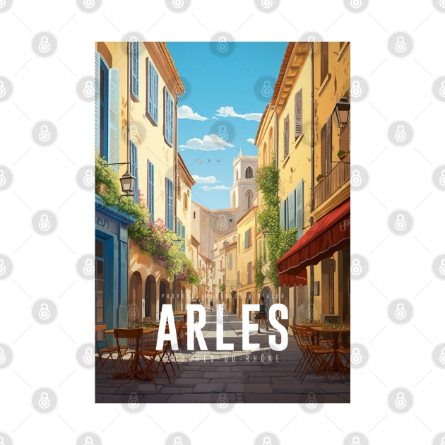 Affiche Arles - France - illustration by Labonneepoque