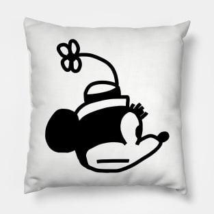 Steamboat Willie Cartoon Girl Mouse Portrait Pillow