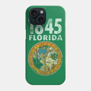 Vintage 1845 Florida State Flag Phone Case