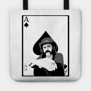 Ace of Spades Lemmy Kilmister Motorhead playing card Tote