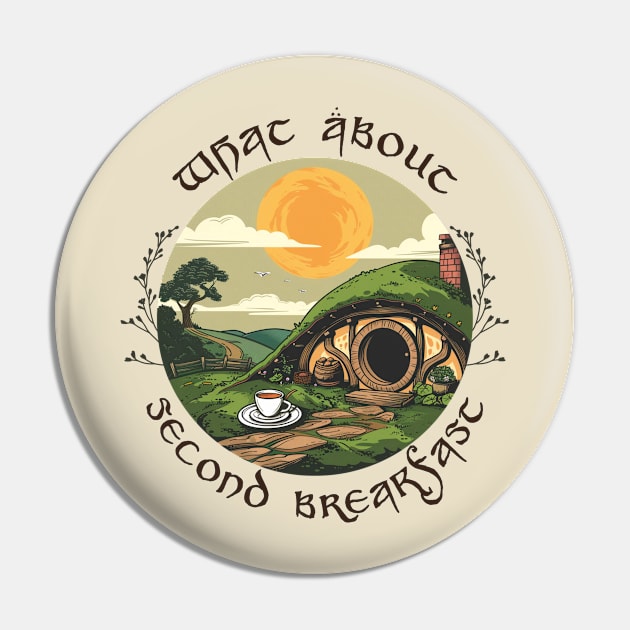 Second Breakfast - LOTR - light Pin by Of Smoke & Soil