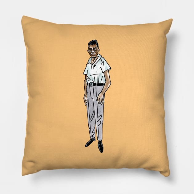 James Baldwin Pillow by Chris_