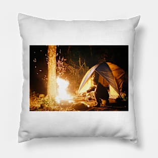 Camping Images Pillow