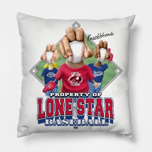 Knucklehead for The Lone Star Baseball Pillow