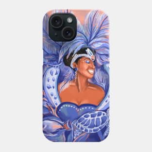 Afro Girl Celebrating Carnival Fashion Print by Cindy Rose Studio Phone Case