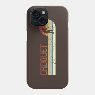 Retro Croquet Player Phone Case