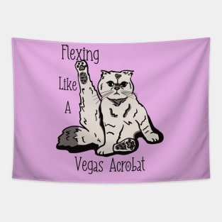 Karma Cat Vegas Acrobat Tapestry