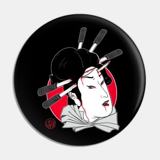 Namakubi of a geisha Pin