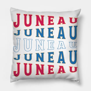 TEXT ART USA JUNEAU Pillow