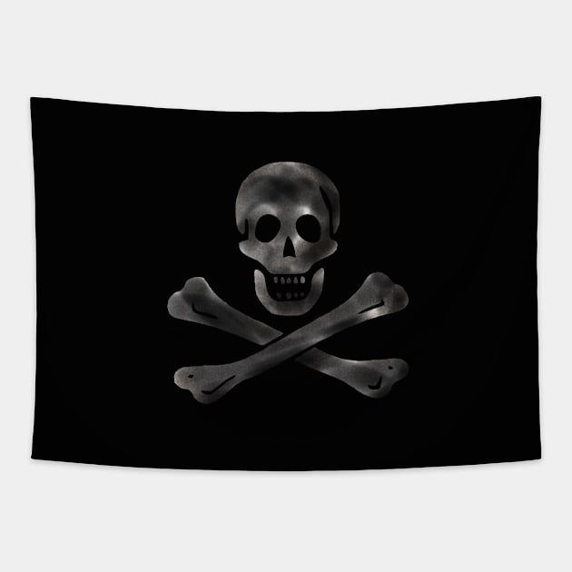 Pirates skull and cross bones Tapestry by PlanetMonkey