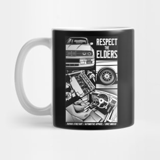 BMW 3 series, E30, illustration, black Coffee Mug