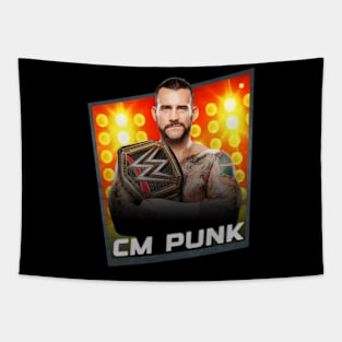 CM Punk/////Card Game Concept Design Tapestry