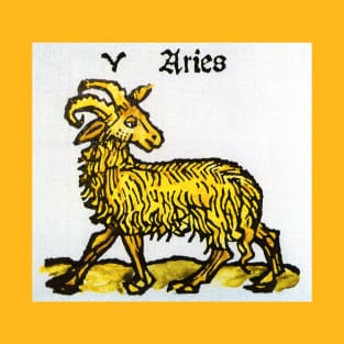 Vintage Signs of the Zodiac, Aries the Ram T-Shirt