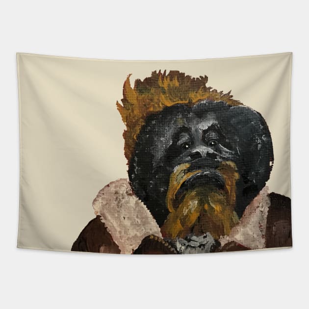 Arrogant Orangutan (no background) Tapestry by jpat6000