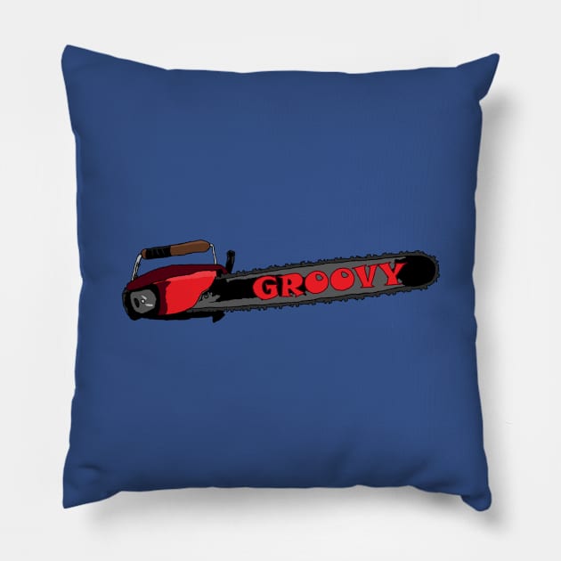 Groovy! Pillow by DeliciousAmbiguity