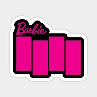 Barbie Black Flag Magnet