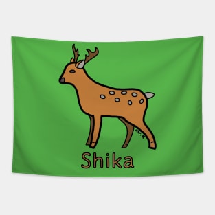 Shika (Deer) Japanese design in color Tapestry