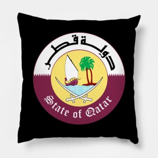 Emblem of Qatar Pillow