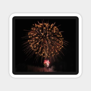 Christmas Eve Fireworks Magnet