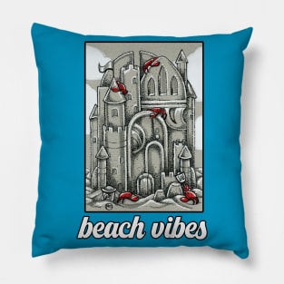 Beach Vibes - Crabs -Sand Castle Pillow