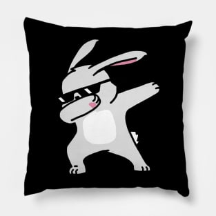 Funny Dabbing Rabbit Pillow