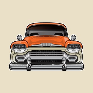 1958 Chevy Apache Orange T-Shirt