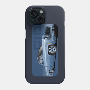 1980 Chevrolet C10 pickup in blue Phone Case