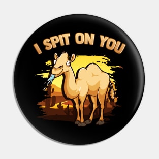 Cute & Funny I Spit On You Llama Pun Llama Lovers Pin