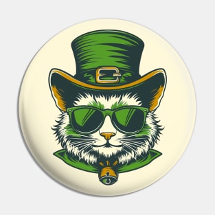 Leprecat Leprechaun Cat St. Patrick's Day Pin