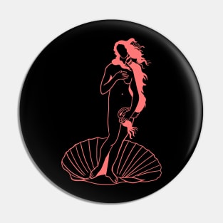 The Birth of Venus - Botticelli Painting Minimal Version Pin