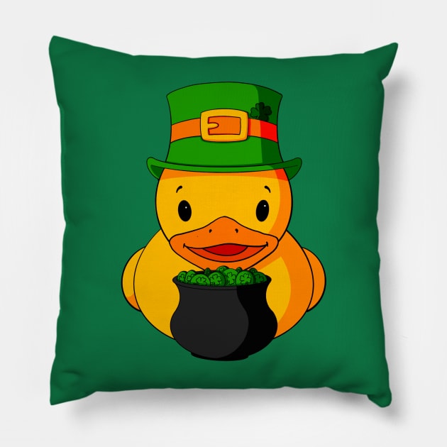 St. Patrick’s Day Rubber Duck Pillow by Alisha Ober Designs