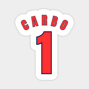 Red carbo baseball  - Classic Vintage Summer Magnet