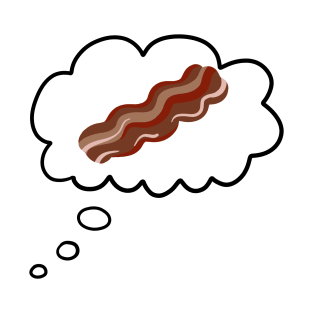 Bacon Thought Bubble T-Shirt