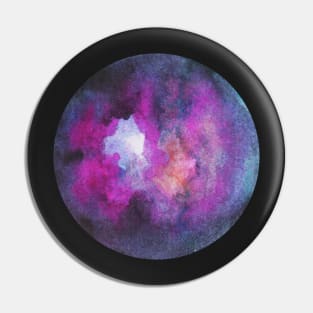 Galaxy Purple Moon Pin