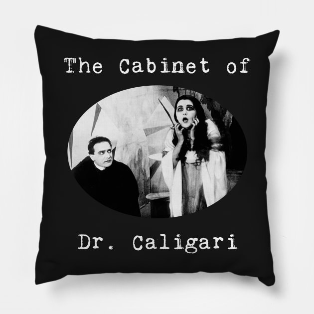 The Cabinet of Dr. Caligari Pillow by EstrangedShop