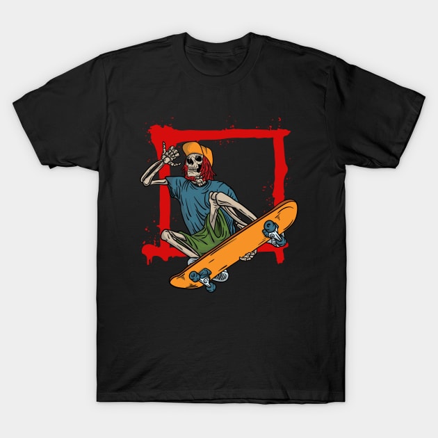 Protect Yourself Funny Skateboard T-shirt By Vanotees - Artistshot