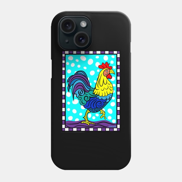 Handsome Rooster Phone Case by Designs by Connie