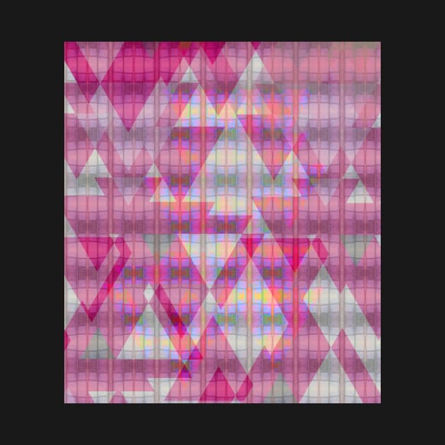 Pink and iridescent triangles by Uniquepixx