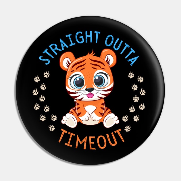 Straight Outta Timeout Cute and Smart Cookie Sweet little tiger cute baby outfit Pin by BoogieCreates