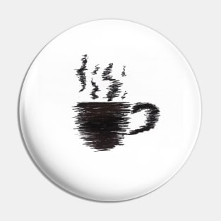 Cup Of Coffee Sketch Design Pin