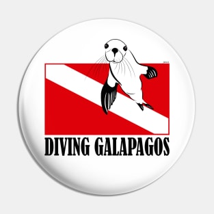 Diving Galapagos Pin