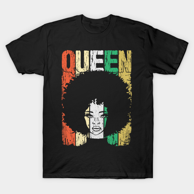 Discover Black Queen Girl Magic Balck Pride African Afro - African American - T-Shirt