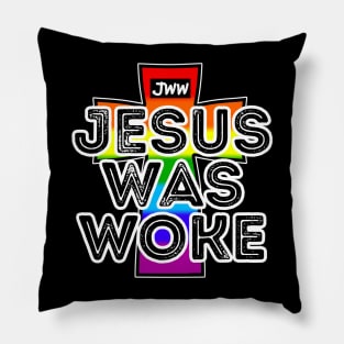 Jesus Was Woke - Pride Flag Pillow