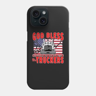 SUPPORT TRUCKERS - USA TRUCKERS FOR FREEDOM CONVOY USA FLAG - FREEDOM CONVOY 2022 Phone Case