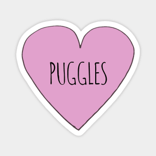 Puggle love Magnet