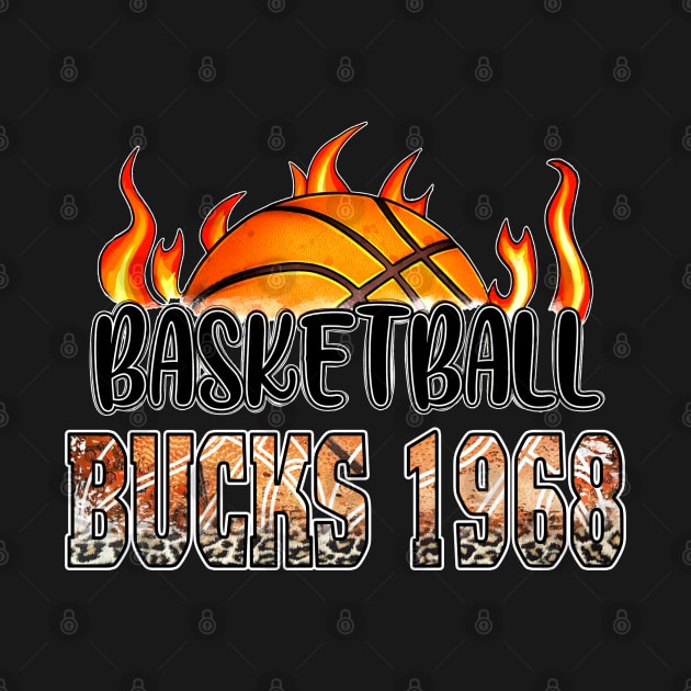 Classic Basketball Design Bucks Personalized Proud Name by Irwin Bradtke