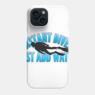 Scuba diving t-shirt designs Phone Case