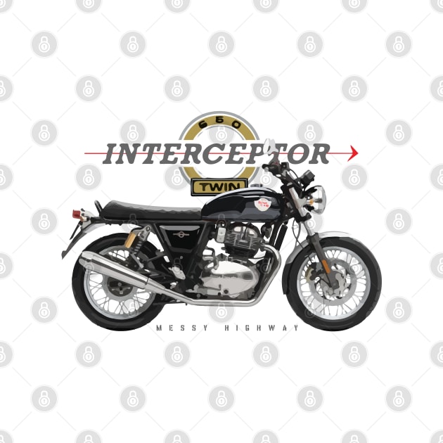 Royal Enfield Interceptor 650 19 black, sl by MessyHighway